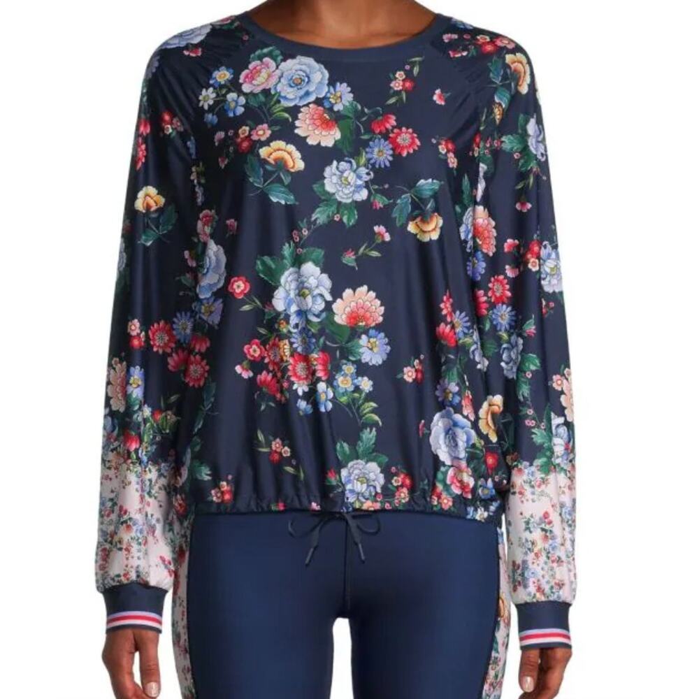 Johnny Was Bee Active Elsa Ruched Floral Long-Sleeve Top - Picture 2 of 8